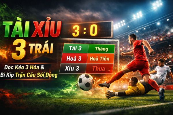 Bí kíp soi kèo và vào tiền với kèo 3 hòa: đi đúng nhịp, tránh vung tay