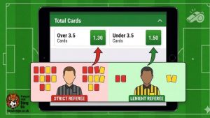 Cách đánh kèo thẻ theo trọng tài