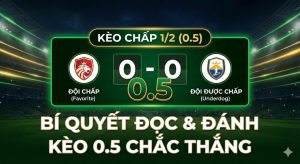 Kèo chấp 1/2 là gì và vì sao kèo 0.5 cũng chính là “nửa trái”