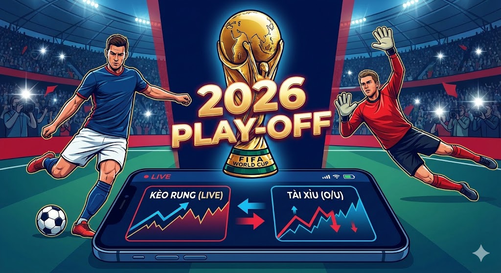 Kinh nghiệm bắt kèo bóng đá Play-off: Mẹo đánh kèo Rung và Tài Xỉu 1 Kèo bóng đá Play-off World Cup 2026 là gì và vì sao khó bắt?